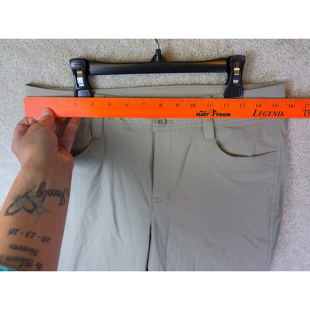 Eddie Bauer Travex Horizon Guide Pants Wmns 8 Beige Nylon Spandex Hiking Outdoor - Picture 7 of 10